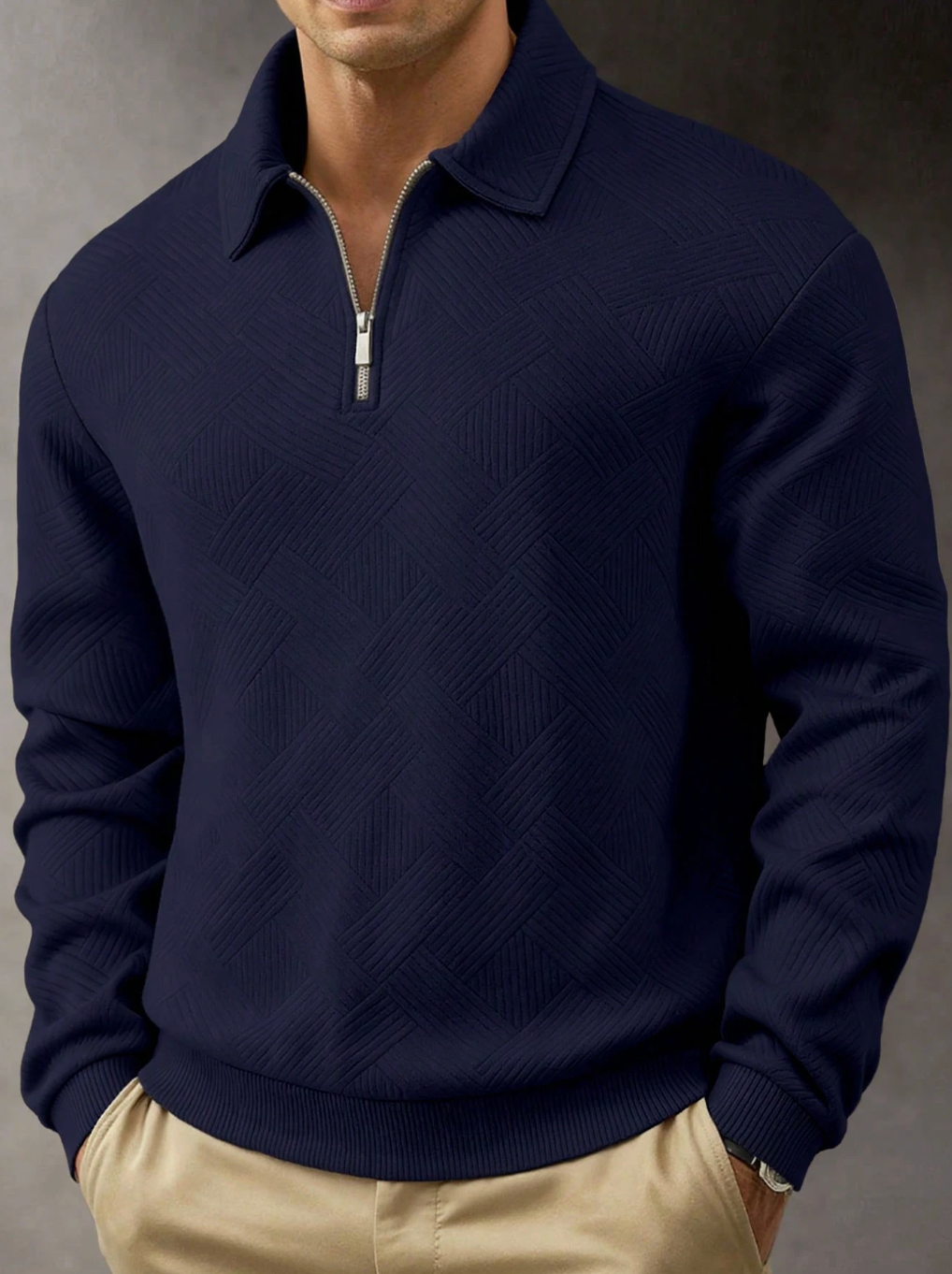 Polo Meridian Jacquard™ – Texturizado. Moderno. Sofisticado.