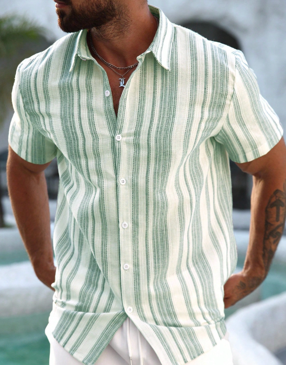 Camisa Linear Block™ – Moderna. Audaz. Sofisticada.